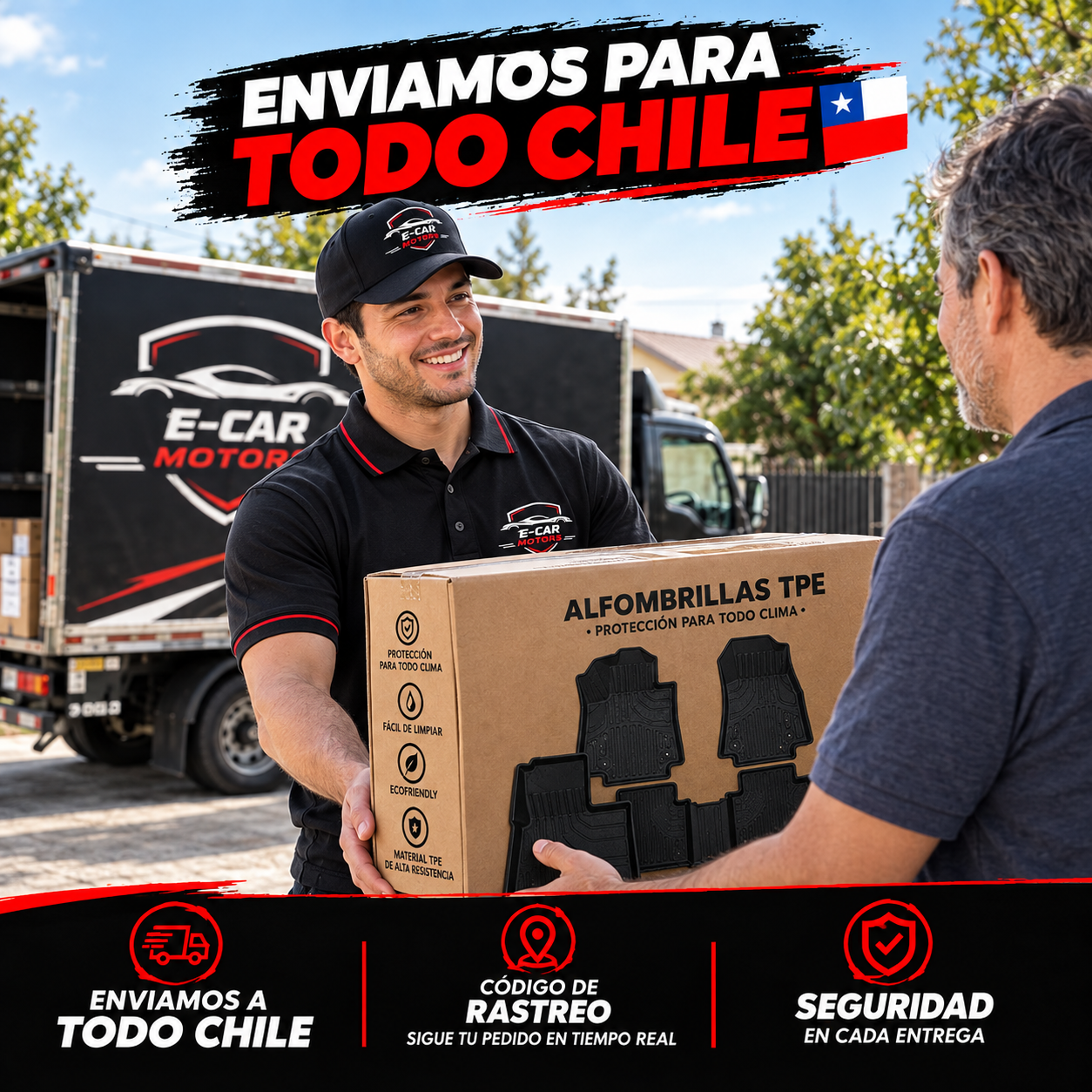 Código de seguimiento + seguro contra pérdidas — Envío rastreado a todo Chile